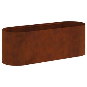 vidaXL H&aelig;vet Havebed Cortenst&aring;l 120 x 40 x 40 cm