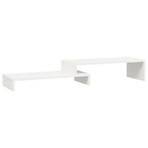 vidaXL sk&aelig;rmholder (52-101)x22x14 cm massivt fyrretr&aelig; hvid