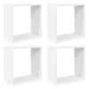 vidaXL v&aelig;ghylder 4 stk. 30x15x30 cm kubeformet hvid