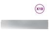 vidaXL pl&aelig;nekanter 10 stk. 20x103 cm galvaniseret st&aring;l