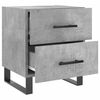 vidaXL sengeborde 2 stk. 40x35x47,5 cm konstrueret tr&aelig; betongr&aring;