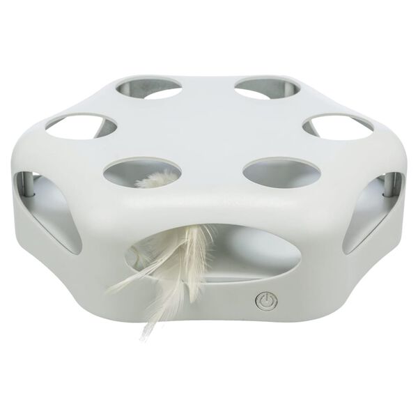 TRIXIE katteleget&oslash;j med fjer gr&aring;