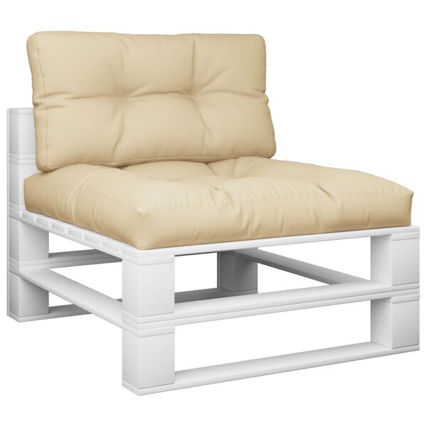 vidaXL pallehynder 2 stk. stof beige