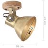 vidaXL industrielle væg-/loftlamper 2 stk. 20x25 cm E27 messingfarvet