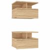 vidaXL sv&aelig;vende natborde 2 stk. 40 x 31 x 27 cm konstrueret tr&aelig; sonoma