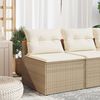 vidaXL sofamoduler til haven 2 stk. med hynder polyrattan beige