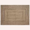 vidaXL Omr&aring;de t&aelig;ppe Naturfarvet og sort 160 x 230 cm Jute