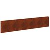 vidaXL Pl&aelig;nekant 10 pcs 100 x 22 cm St&aring;l Rusten