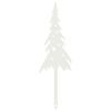 vidaXL Have Stake 20 x 6 cm St&aring;l Hvid