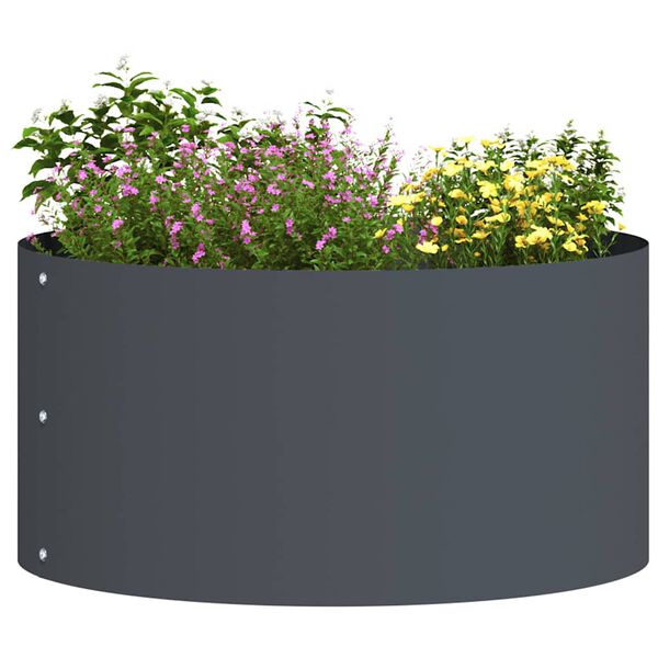 vidaXL Plante ring Antracit 40 x 40 x 20 cm Koldvalset st&aring;l