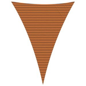 vidaXL Solskygge sejl Orange og Brun 5 x 7 x 7 m 100% polyester Oxford
