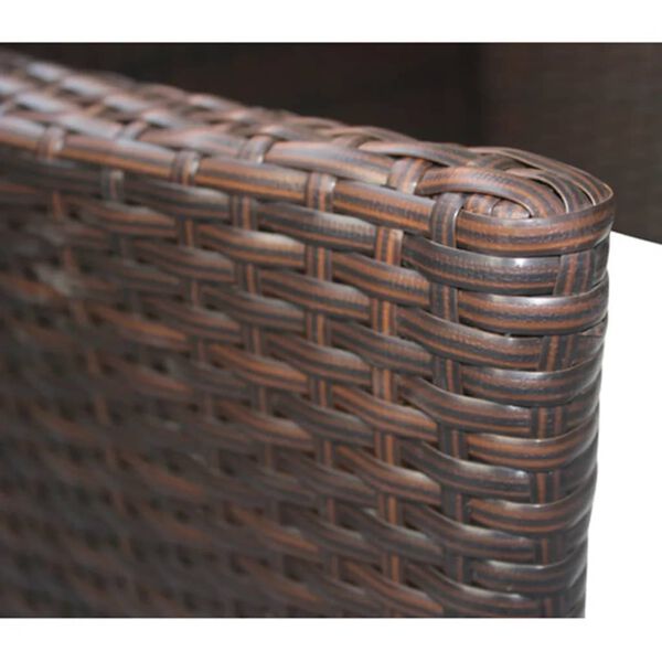 vidaXL havestole 2 stk. polyrattan brun