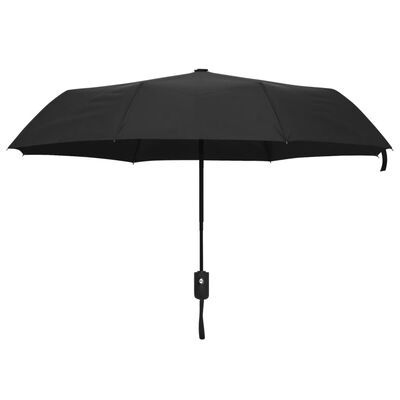 vidaXL paraply 95 cm automatisk åbning og lukning sort