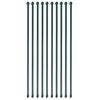vidaXL plantest&aelig;nger 10 stk. 1 m metal gr&oslash;n