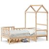 vidaXL daybed med tag 80x200 cm massivt fyrretr&aelig;