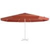 vidaXL udskiftningsdug til parasol 500 cm terracottafarvet