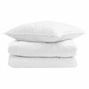 vidaXL Vinter dyne med pude 2 pcs Hvid Dunfjer