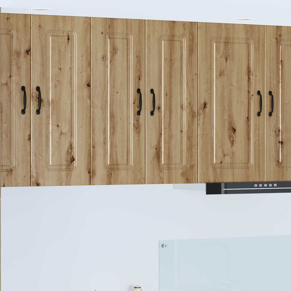 vidaXL K&oslash;kkenskab Kalmar 2 pcs Artisan Egetr&aelig; 30 x 31 x 80 cm