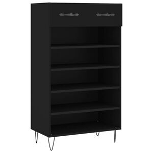 vidaXL skoreol 60x35x105 cm konstrueret tr&aelig; sort