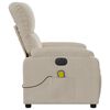 vidaXL massagestol mikrofiberstof beige