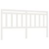 vidaXL sengeg&aelig;rde 206x4x100 cm massivt fyrretr&aelig; hvid