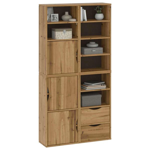 vidaXL sidekabinetter 4 stk ODDA 40x24x79 cm massivt fyrretræ