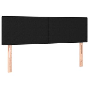 vidaXL sengegavle 144x5x78/88 cm stof sort