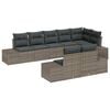 vidaXL Havesofa S&aelig;t 8 stk. Gr&aring; polyrattan
