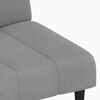 vidaXL 2-personers sovesofa fløjl lysegrå