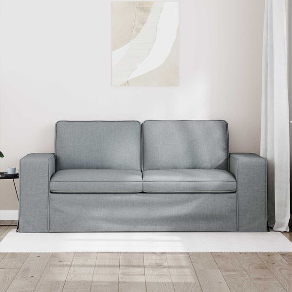vidaXL Sofa Lysegr&aring; 182 x 80 x 82 cm Stof