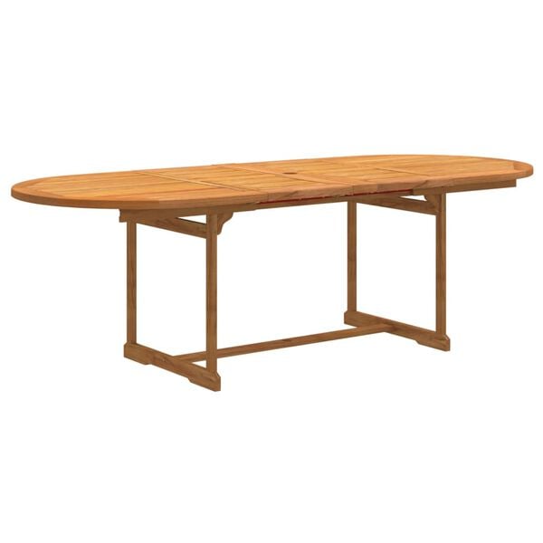 vidaXL spisebordss&aelig;t til haven 9 dele massivt akacietr&aelig; og textilene