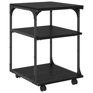 vidaXL Printerstand Sort eg 43 x 48 x 64 cm Konstrueret tr&aelig;