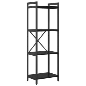 vidaXL Bogreol 40 x 30 x 119 cm Konstrueret tr&aelig; Sort eg