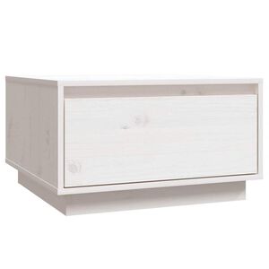 vidaXL sofabord 55x56x32 cm massivt fyrretr&aelig; hvid