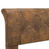 vidaXL sengestel 140 x 200 cm imiteret ruskind brun