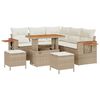 vidaXL Havesofa S&aelig;t 8 stk. Beige polyrattan