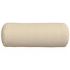 vidaXL Bolsterpuder 2 pcs Creme Ø 25 x 70 cm Stof