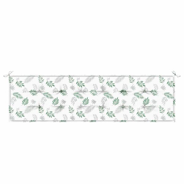 vidaXL B&aelig;nk Pude Blad Bladdesign 150 x 50 x 3 cm Oxford stof