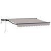 vidaXL Manuel markise-ramme med LED-lys 3,5 x 2,5 m