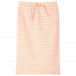 Nederdel til b&oslash;rn str. 92 med striber fluorescerende orange