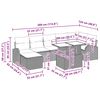 vidaXL Havesofa S&aelig;t med pude med opbevaring 8 pcs Lysegr&aring; Poly rattan