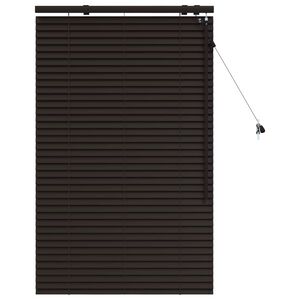 vidaXL Persienner M&oslash;rk Brun 75 x 130 cm 35 mm Massivt Paulownia Tr&aelig;