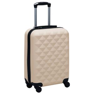 vidaXL hardcase-kuffert ABS guldfarvet