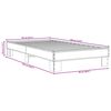 vidaXL sengeramme 90x190 cm konstrueret træ og metal sort