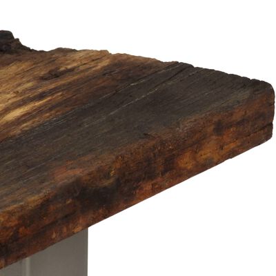 vidaXL konsolbord 120 x 35 x 76 cm genanvendt træ og stål