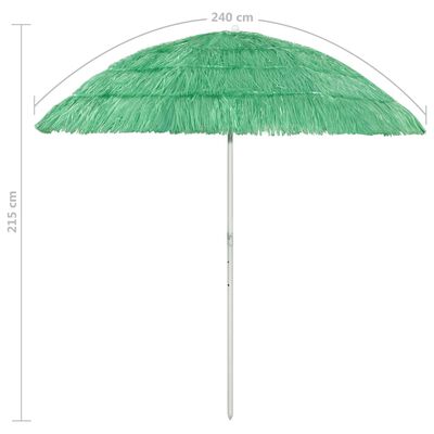 vidaXL Hawaii-parasol 240 cm grøn