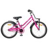 vidaXL B&oslash;rnecykel 22 tommer til 7-12 &aring;r gammel Pink Sort