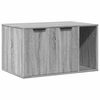 vidaXL toiletskjuler kattebakke 80x50x45 cm konstrueret tr&aelig; gr&aring; sonoma