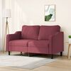 vidaXL 2-personers sofa 140 cm stof vinr&oslash;d