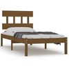 vidaXL sengeramme 90x190 cm Single massivt tr&aelig; gyldenbrun